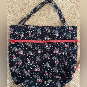 Large Vera Bradley winter themed tote